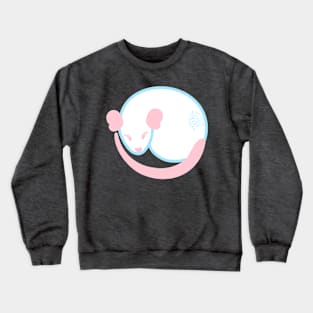 Subtle Trans Pride Rat Crewneck Sweatshirt